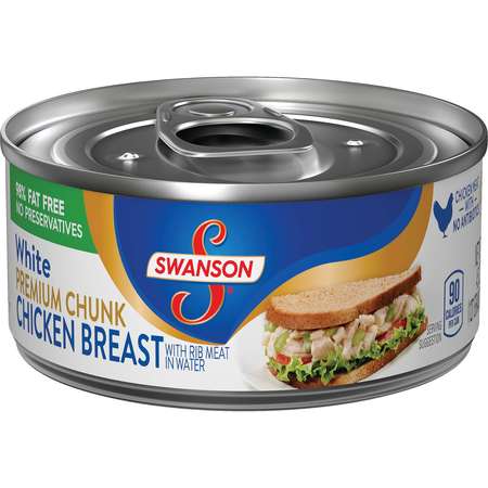 Swanson Chicken White Chunk 4.5 oz., PK24 000002379